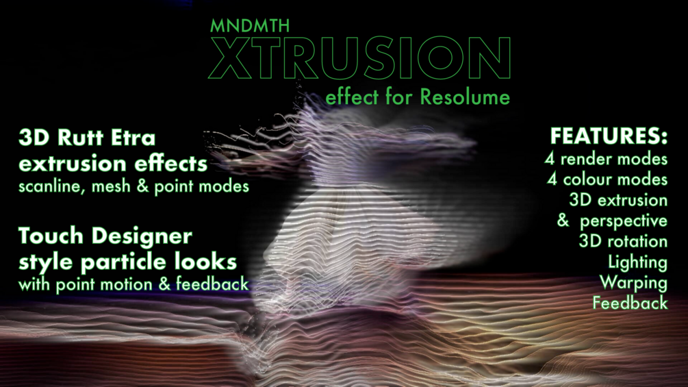 Advanced XTRUSION Effect for Resolume