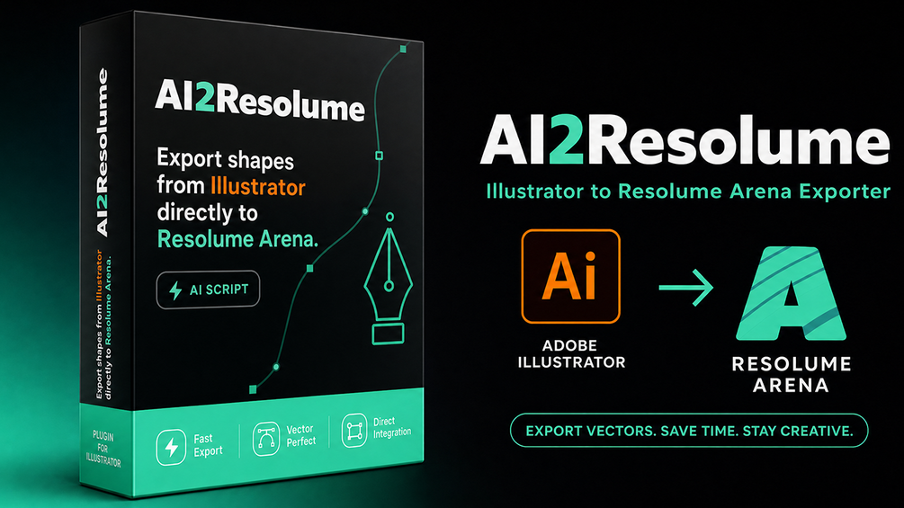 AI2Resolume — Export Illustrator shapes to Resolume Advanced Output