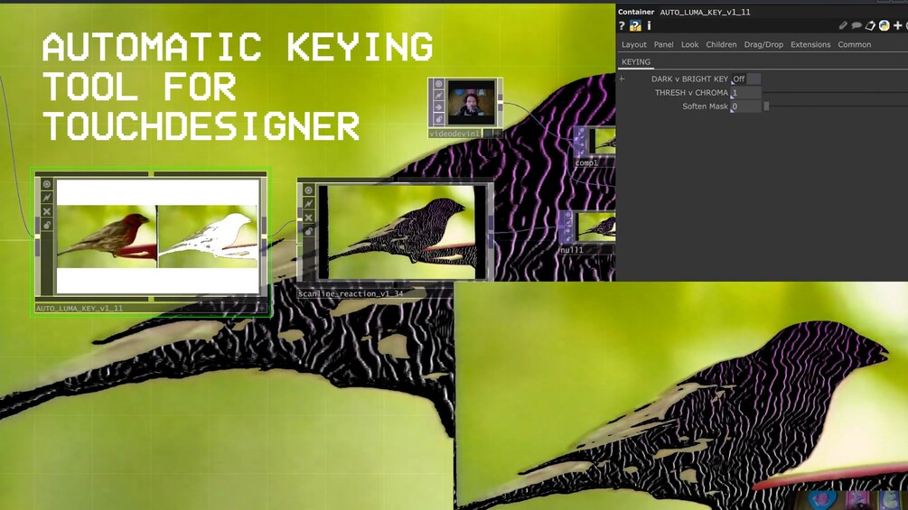 Automatic Luma Keying Tool for TouchDesigner