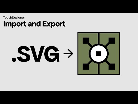 Import/Export SVG files in TouchDesigner